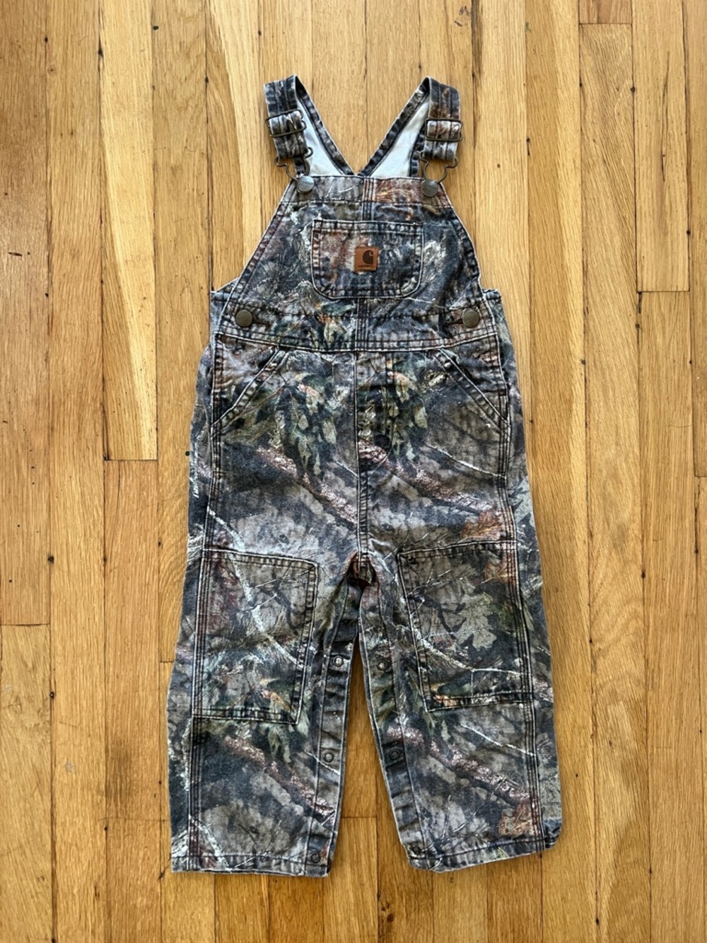 Carhartt Kids Camouflage Overalls - Brown & Green